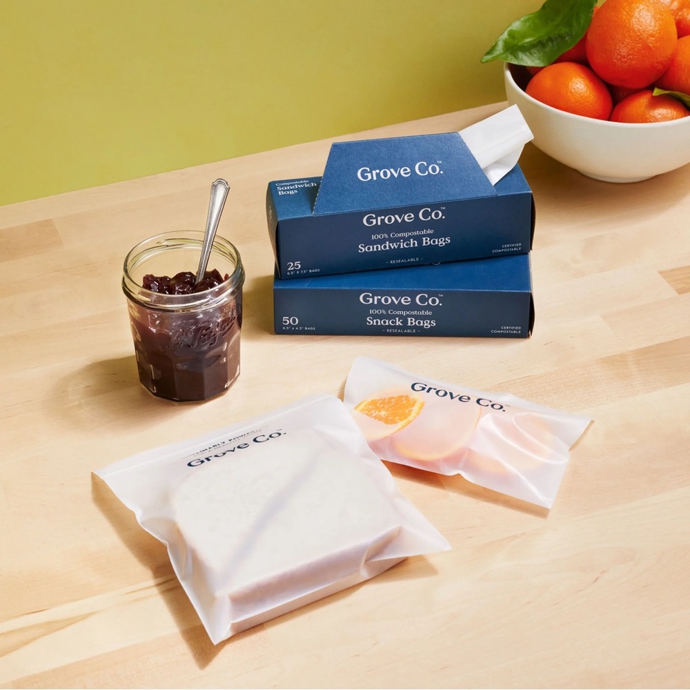 🤩 $5 SALE! 🤩 NWT Grove Collaborative Snack Bags- 50 Count - Picture 7 of 9